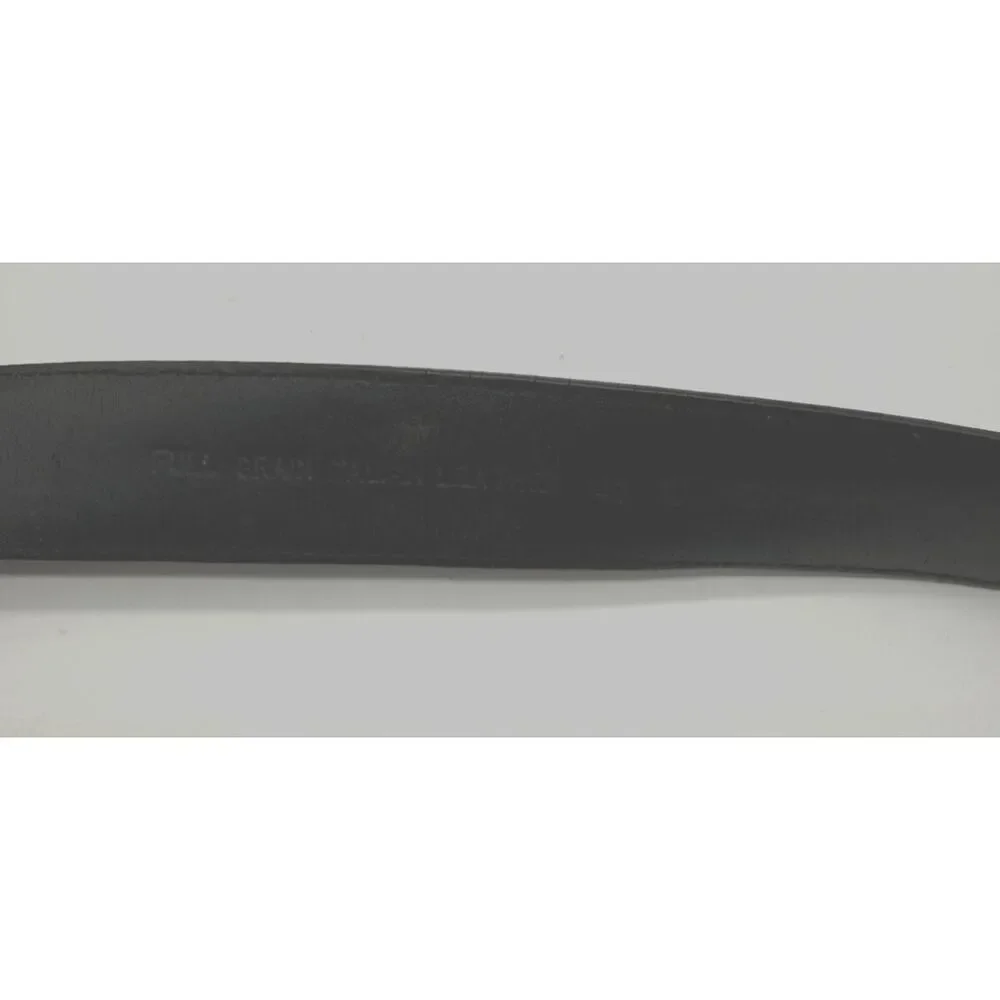 John Rich & Bros‎ Woolrich Men’s Belt Size 40 Black Leather Silver Golf